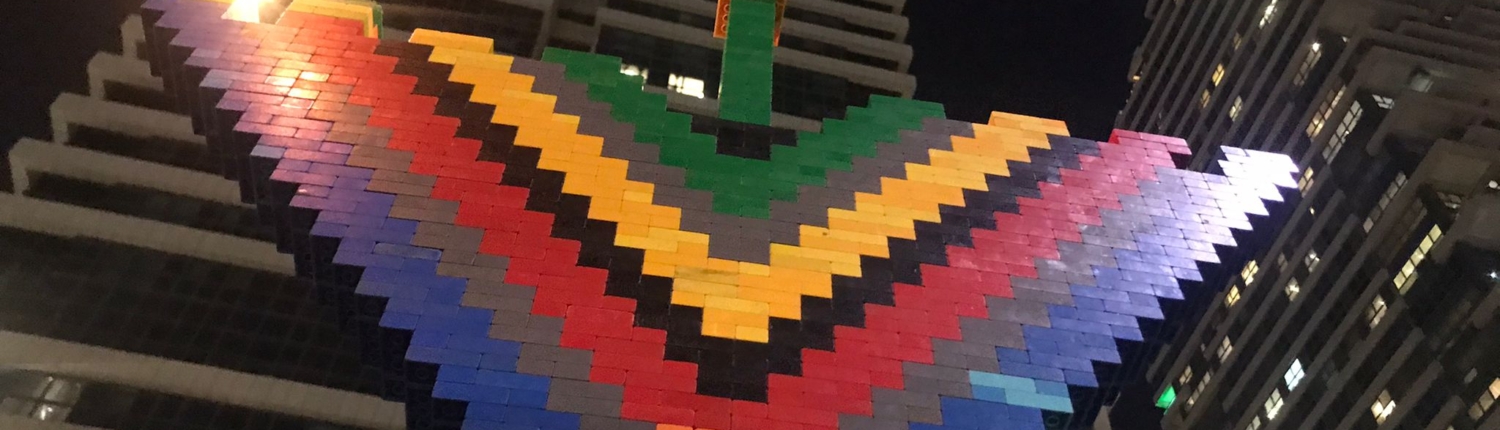 חנוכית הלגו הענקית